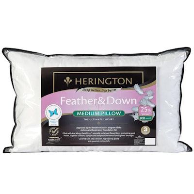 Herington Luxury 25% White Goose Down Pillow