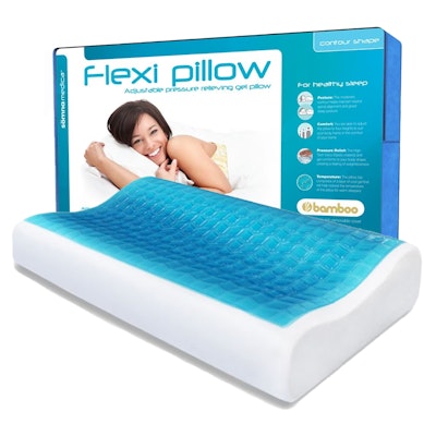 Flexi Gel Adjustable Contoured Memory Foam Pillow Last
