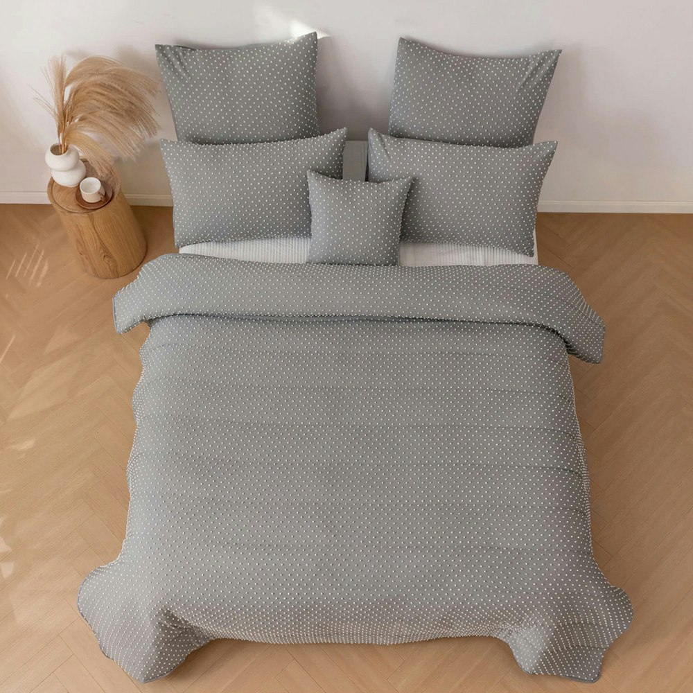Dreamaker Finley Dot 6 Piece Comforter Set