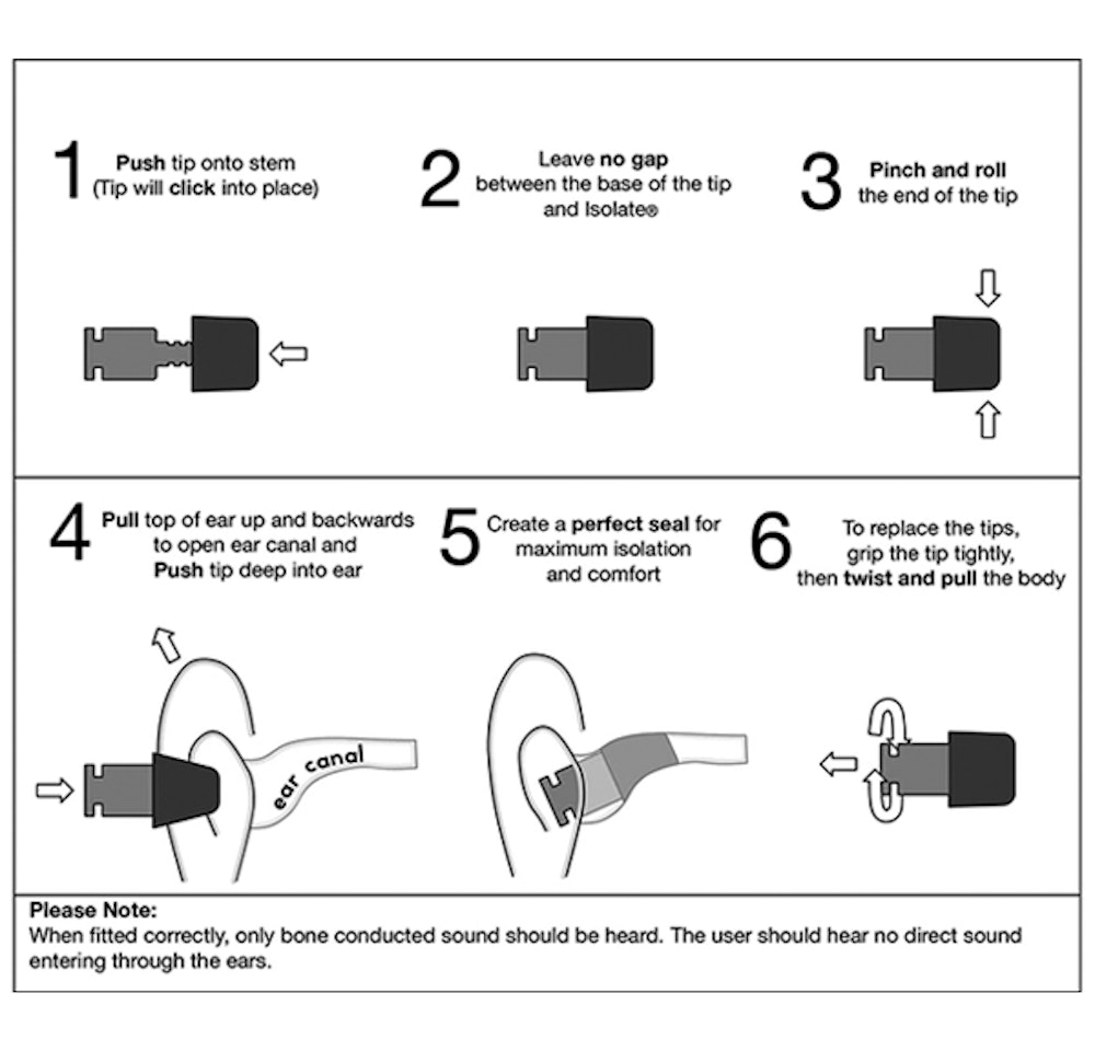 Flare Aluminium Isolate Reusable Ear Plugs Instructions