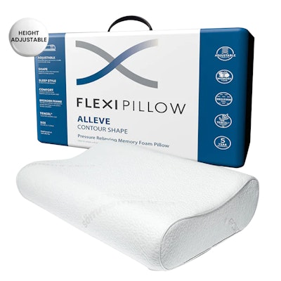 Flexi Pillow Alleve Contoured Memory Foam Pillow