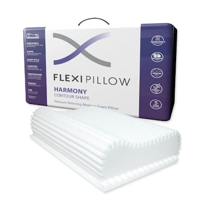 Flexi Pillow Harmony Contoured Memory Foam Pillow