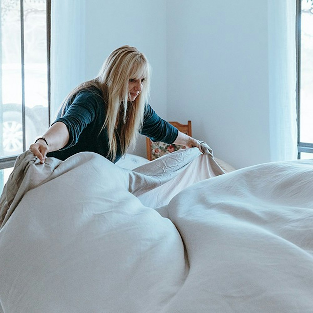 Fluffing the sheets