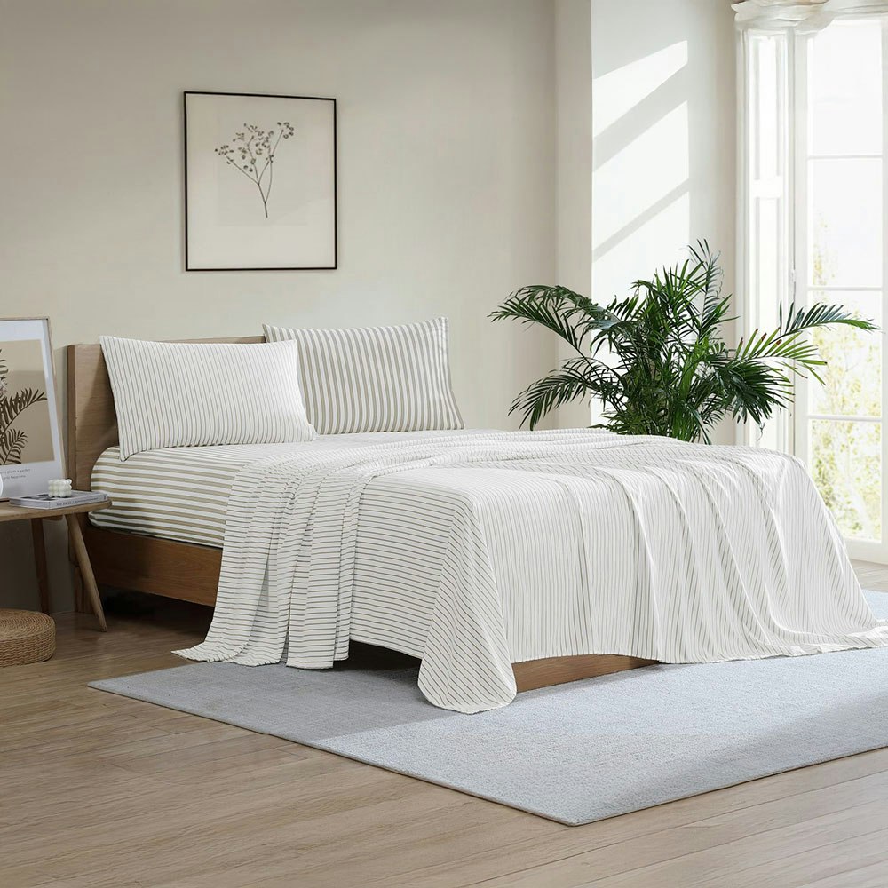 Ardor Boudoir Frankie Stripe Sheet Set Natural