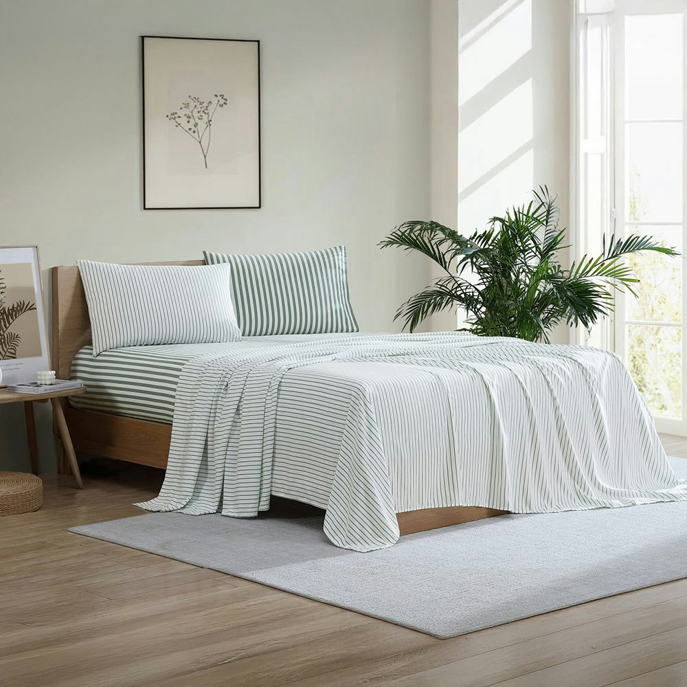 Ardor Boudoir Frankie Stripe Sheet Set Sage