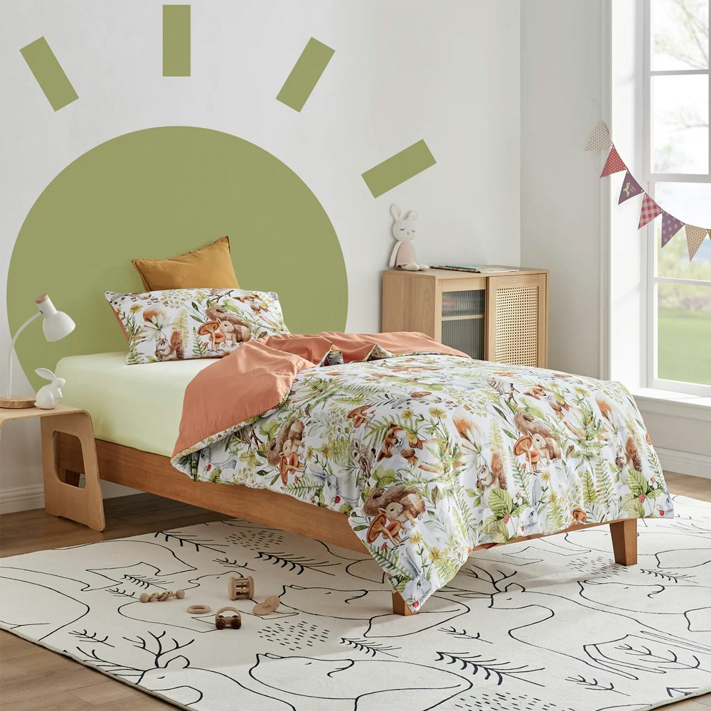 Jack & Ava Furry Buddies Quilt Cover Set