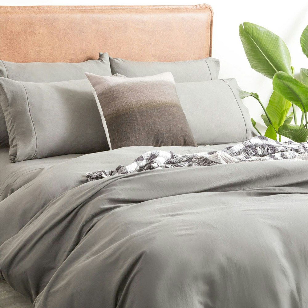 Ddecor Home Ultra Plush Vintage Washed Microfiber Quilt Cover Set