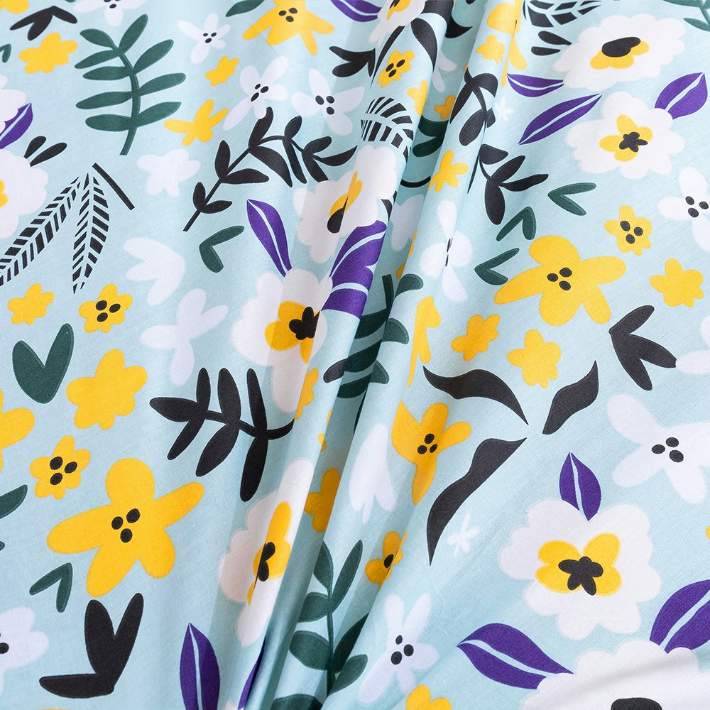 Dreamaker Cotton Printed Green to Alice Quilt Cover Set