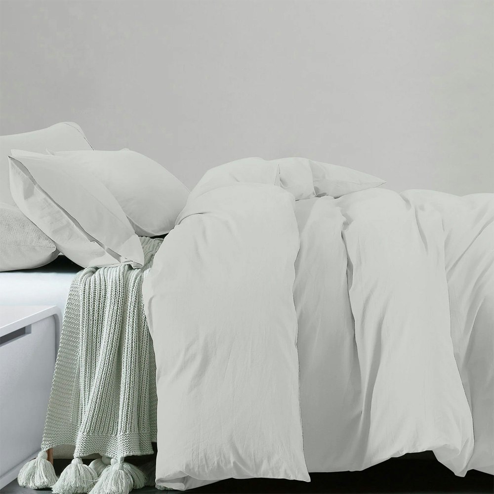 Royal Comfort 100% Jersey Cotton Quilt Cover Set Grey