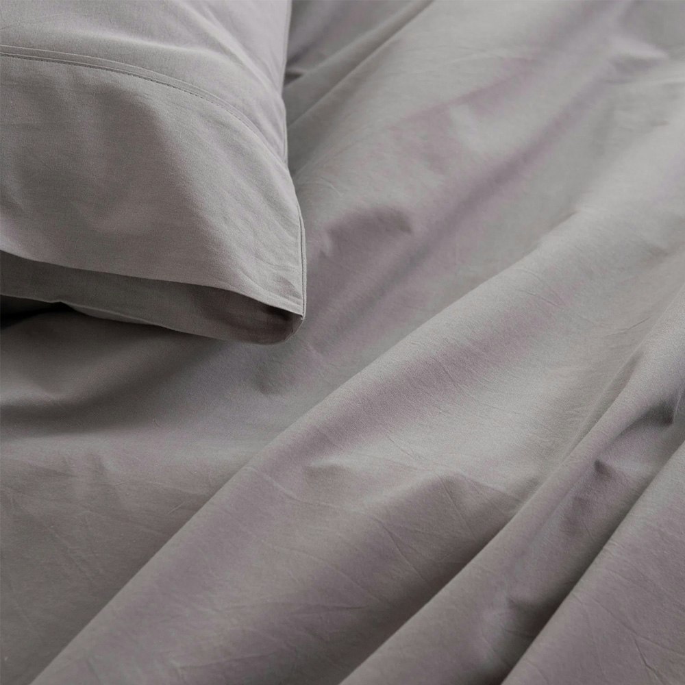 Royal Comfort Vintage Wash 100% Cotton Sheet Set Grey
