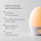 Tommee Tippee Groegg 2 Baby Nursery Room Temperature Digital Thermometer Colour Changing Feature
