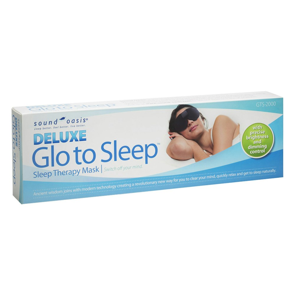 Deluxe Glo to Sleep Therapy Mask Box Side