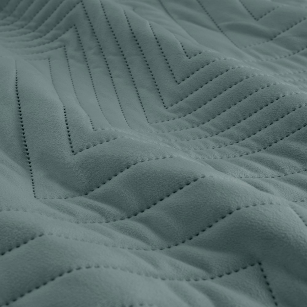 Ardor Boudoir Hana Embossed Velvet Quilt Cover Set Stormy Sea