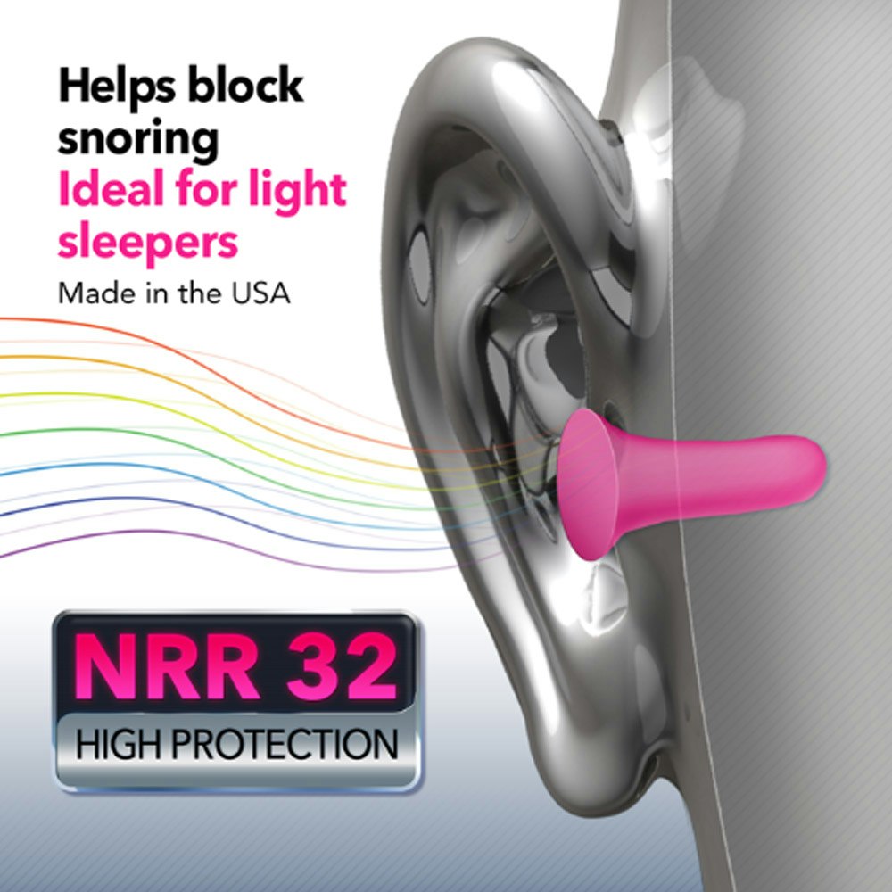 Hearos Sleep Pretty In Pink Foam Ear Plugs NRR 32