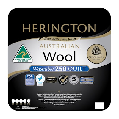 Herington Washable Australian Made Wool Quilt