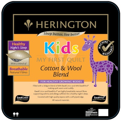 Herington My First Quilt Cotton and Wool Kids Quilt