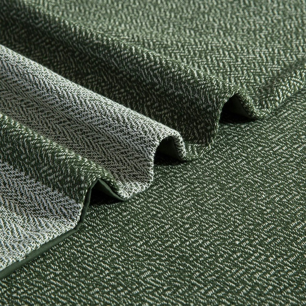Dreamaker Herringbone 100% Cotton Quilt Cover Set Olive