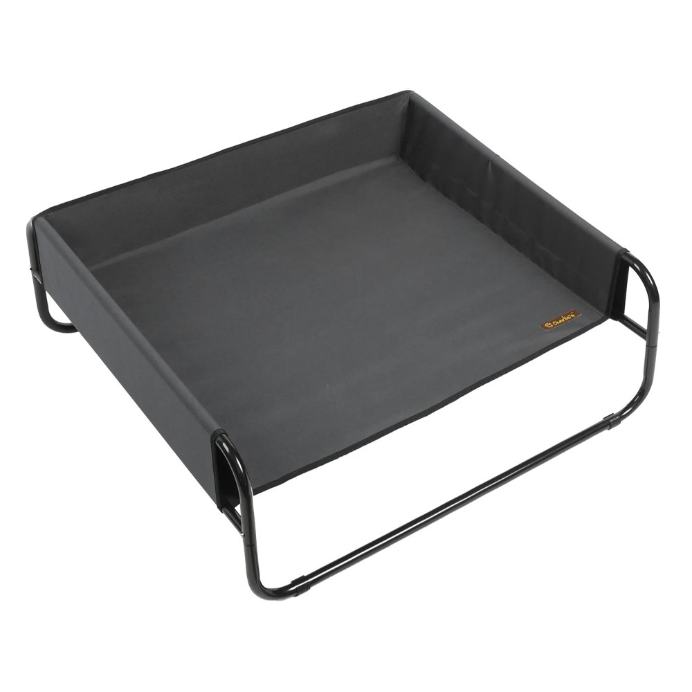 Charlie's Pet High Walled Outdoor Trampoline Pet Bed Black Side