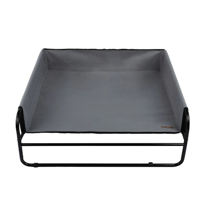 Charlie's Pet High Walled Outdoor Trampoline Pet Bed Grey
