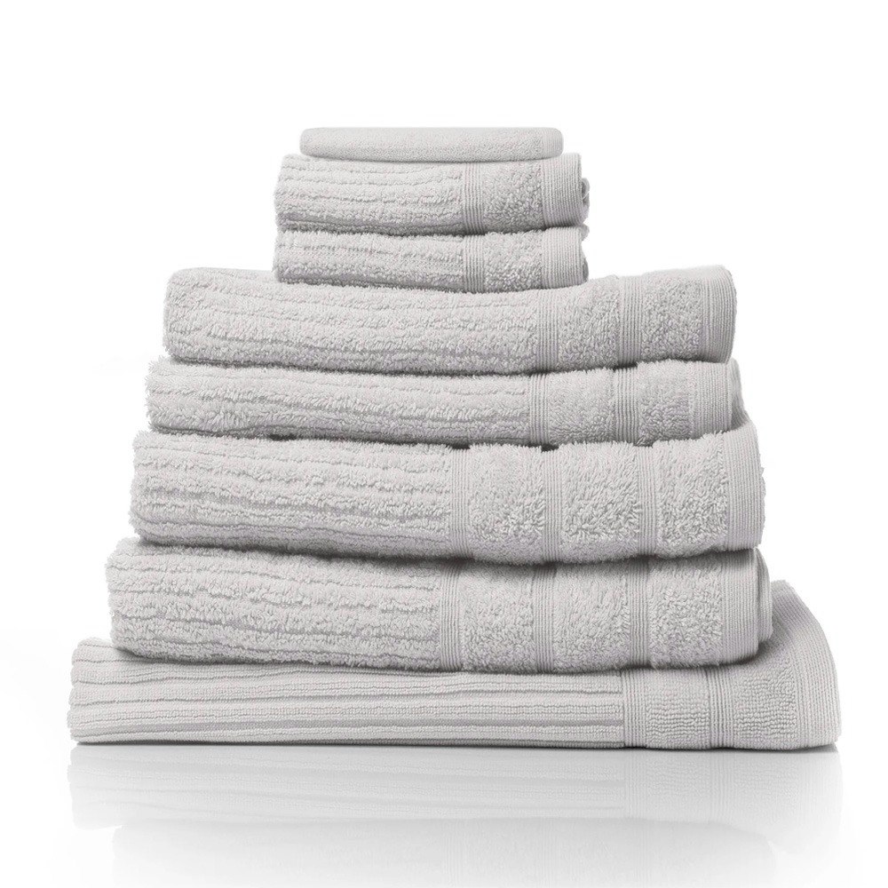 Royal Comfort 8 Piece Eden Luxury Cotton Bath Towel Set Holly