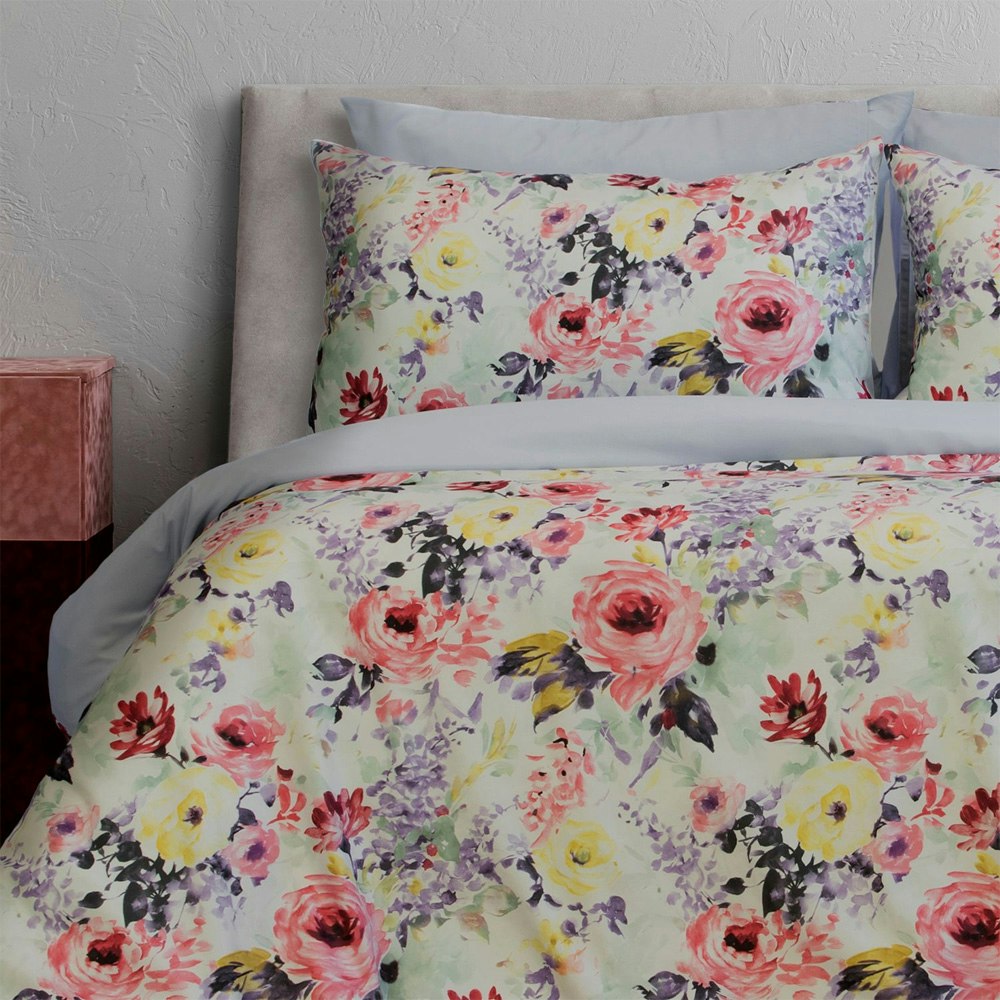 Ardor Boudoir Holly Printed Microfibre Quilt Cover Set 2