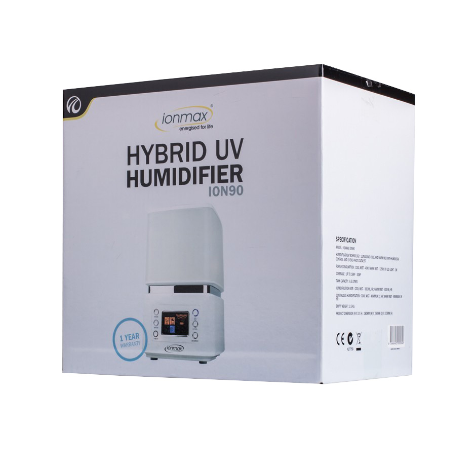 Ionmax ION 90 Ultrasonic Humidifier with UV Sterilisation and Deodorisation