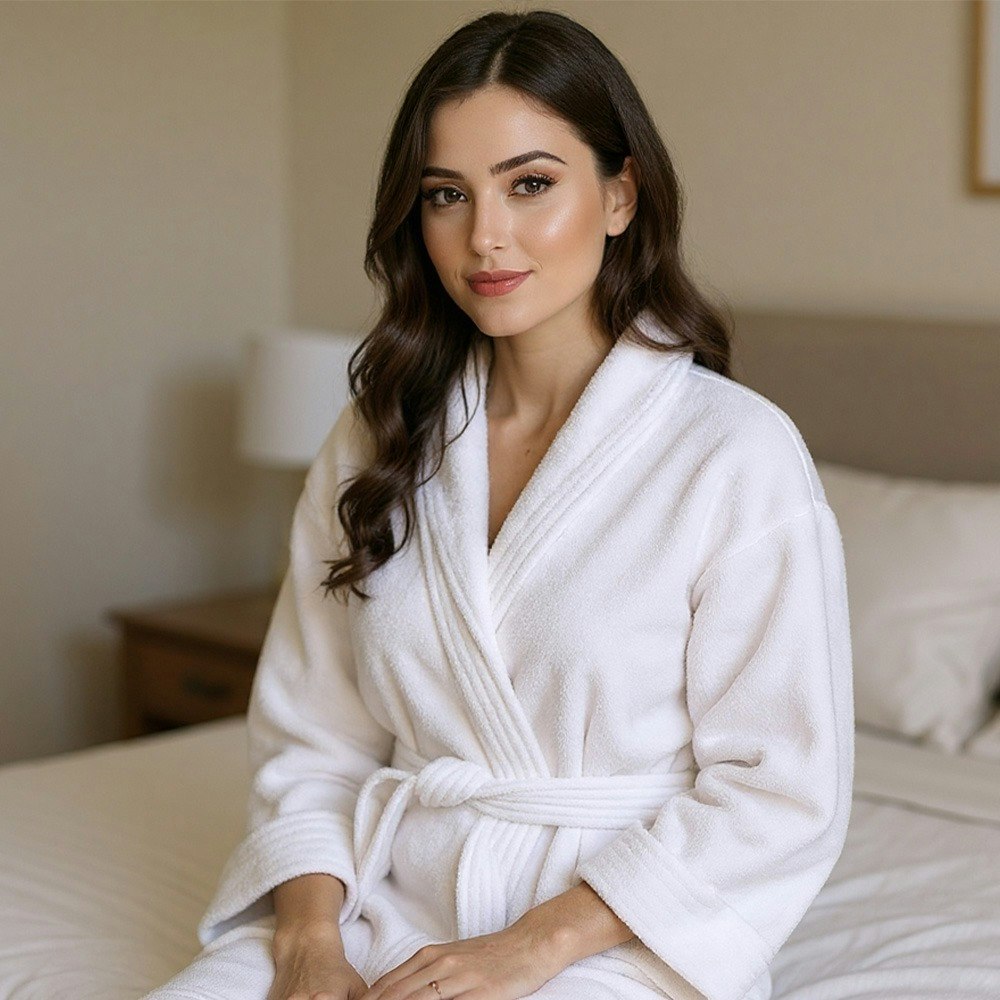 Jason Commercial Cotton Velour Bathrobe Lifestyle