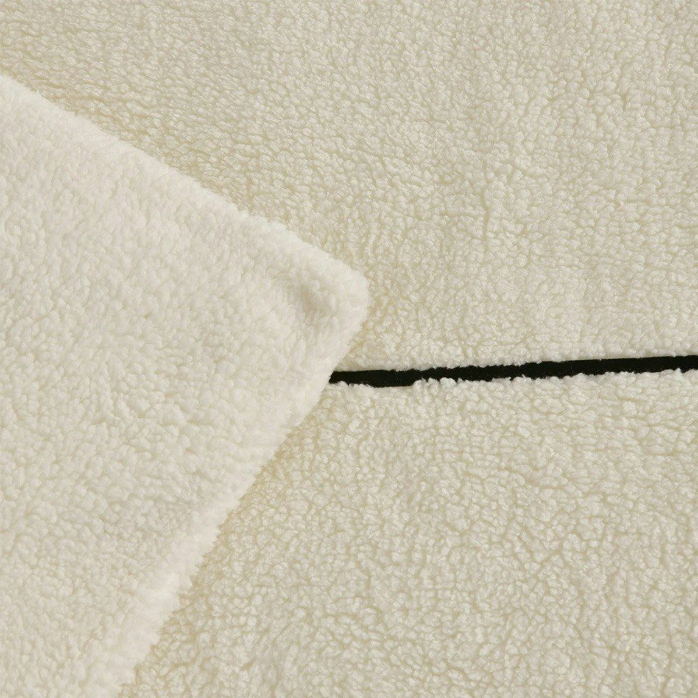 Dreamaker Jasper Teddy Fleece Quilt Cover Set Snow