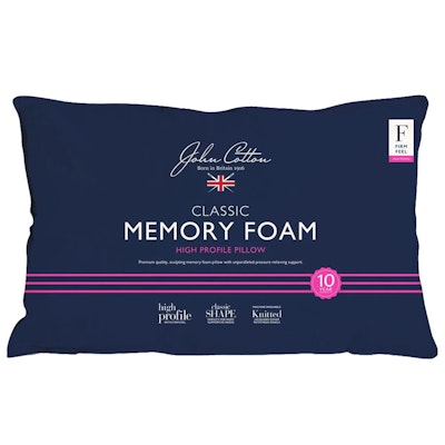John Cotton Classic Memory Foam Pillow High Profile