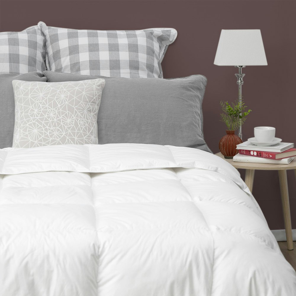 John Cotton Classic Luxury 50% White Duck Down & Feather Quilt Lifestyle