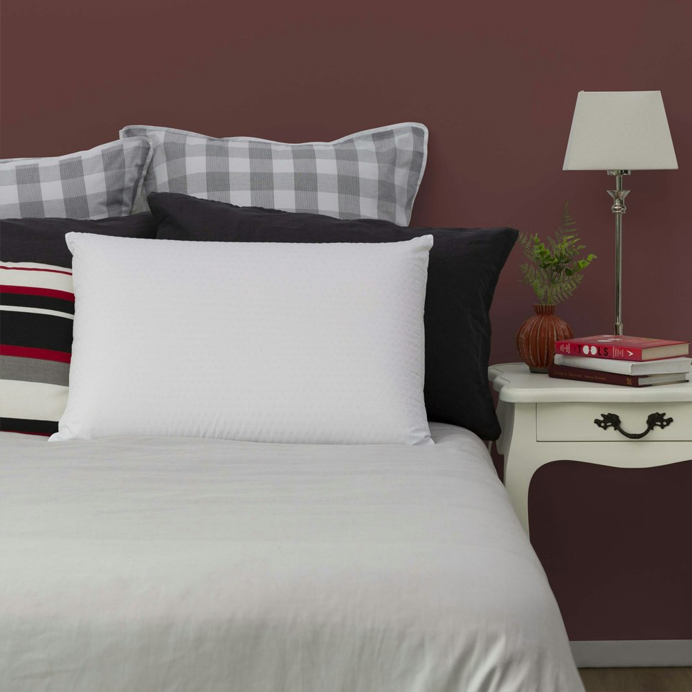 John Cotton Classic Talalay Latex Pillow High Profile Lifestyle