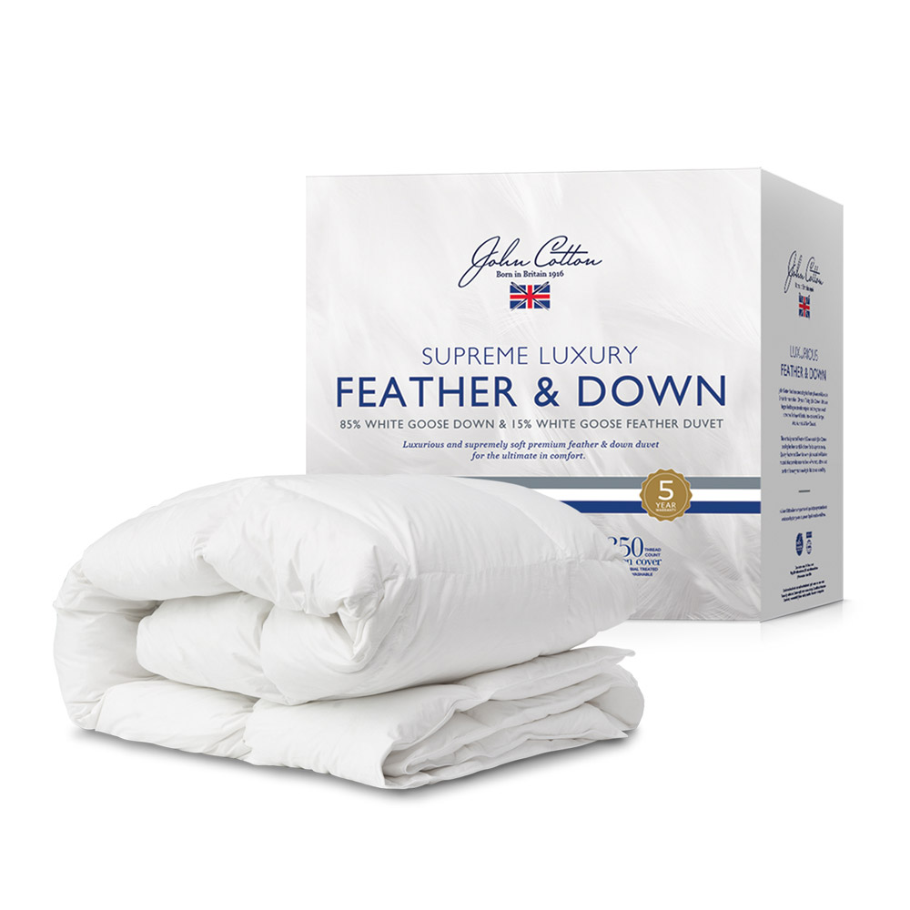 John cotton relax outlet duvet and four pillows