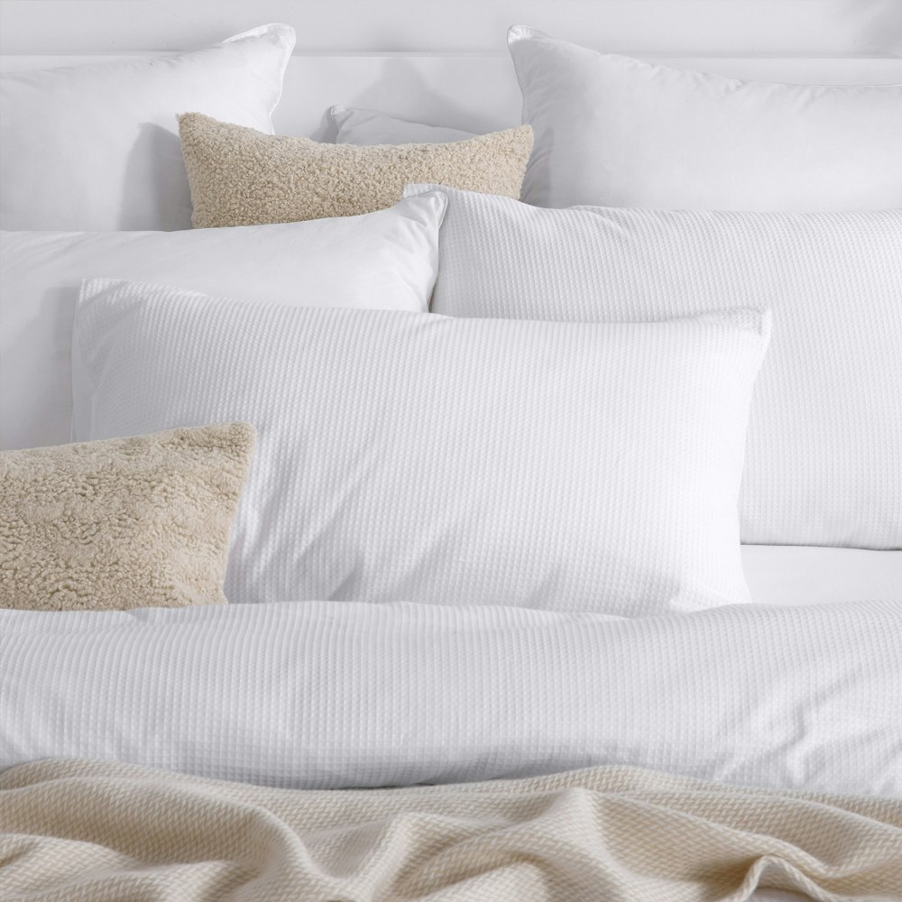 Dreamaker Justine Cotton Waffle Quilt Cover Set
