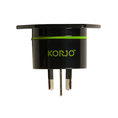 KORJO UK and USA to AU Power Travel Adaptor front