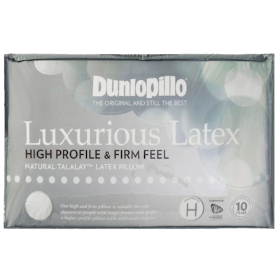 Dunlopillo Luxurious Latex Pillow High Profile and Firm Feel
