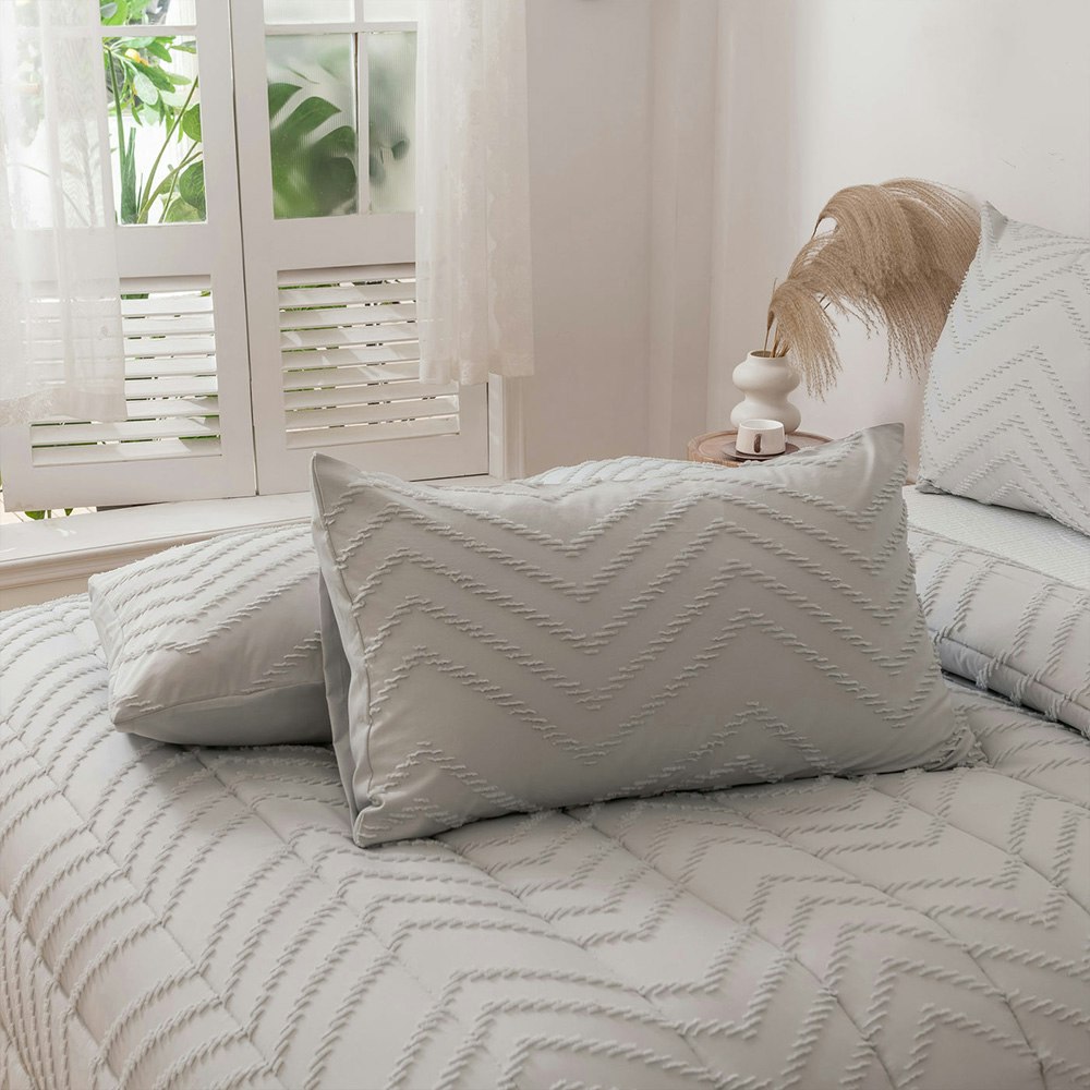 Dreamaker Lennox Chevron 6 Piece Comforter Set 3