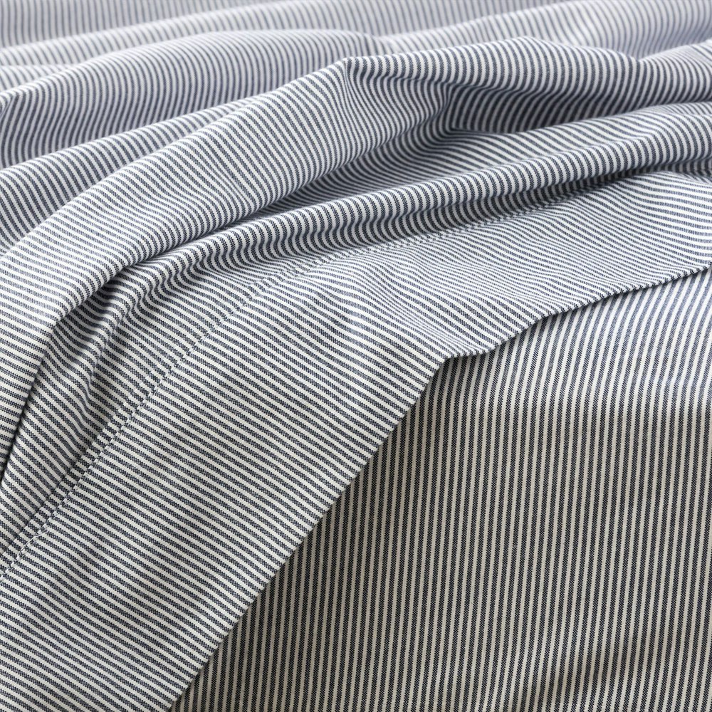 Park Avenue Leo Stripes Egyptian Cotton Flannelette Sheet Set