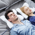 SleepLabs Arm Arch Contoured Memory Foam Pillow with Pillowcase Lifestlye Image