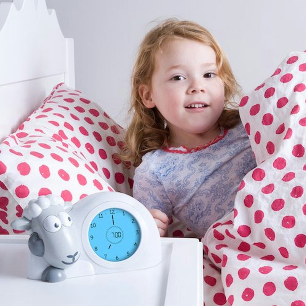 ZAZU Sam the Lamb Sleeptrainer Clock With Nightlight
