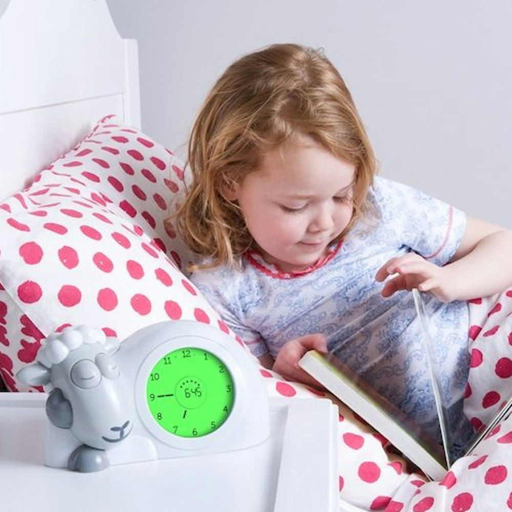 ZAZU Sam the Lamb Sleeptrainer Clock With Nightlight