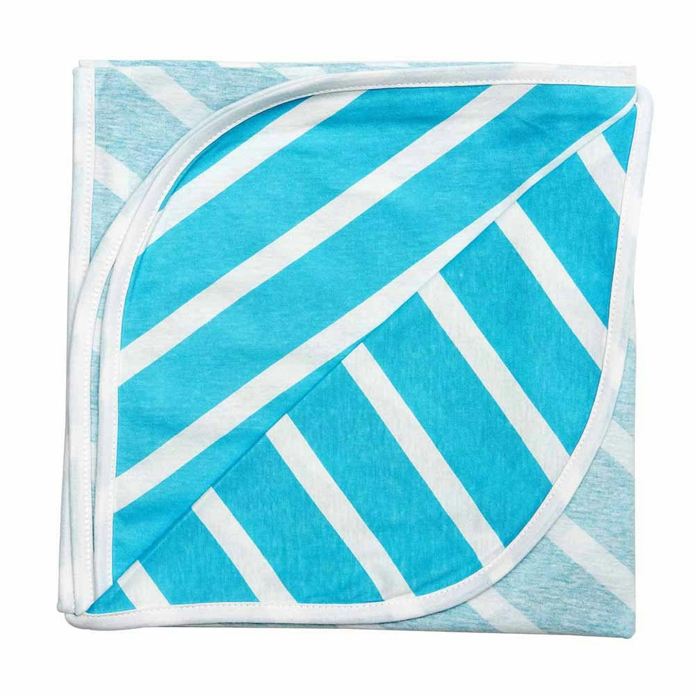 Lil Fraser Collection Billie Baby Wrap Turquoise and White3