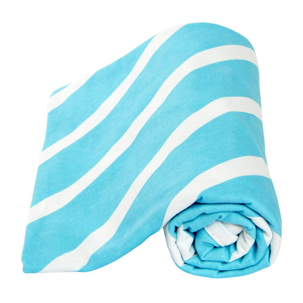Lil Fraser Collection Billie Baby Wrap Turquoise and White1