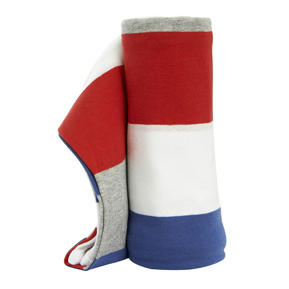 Lil Fraser Collection Hunter Baby Wrap Navy, Red, Grey and White2