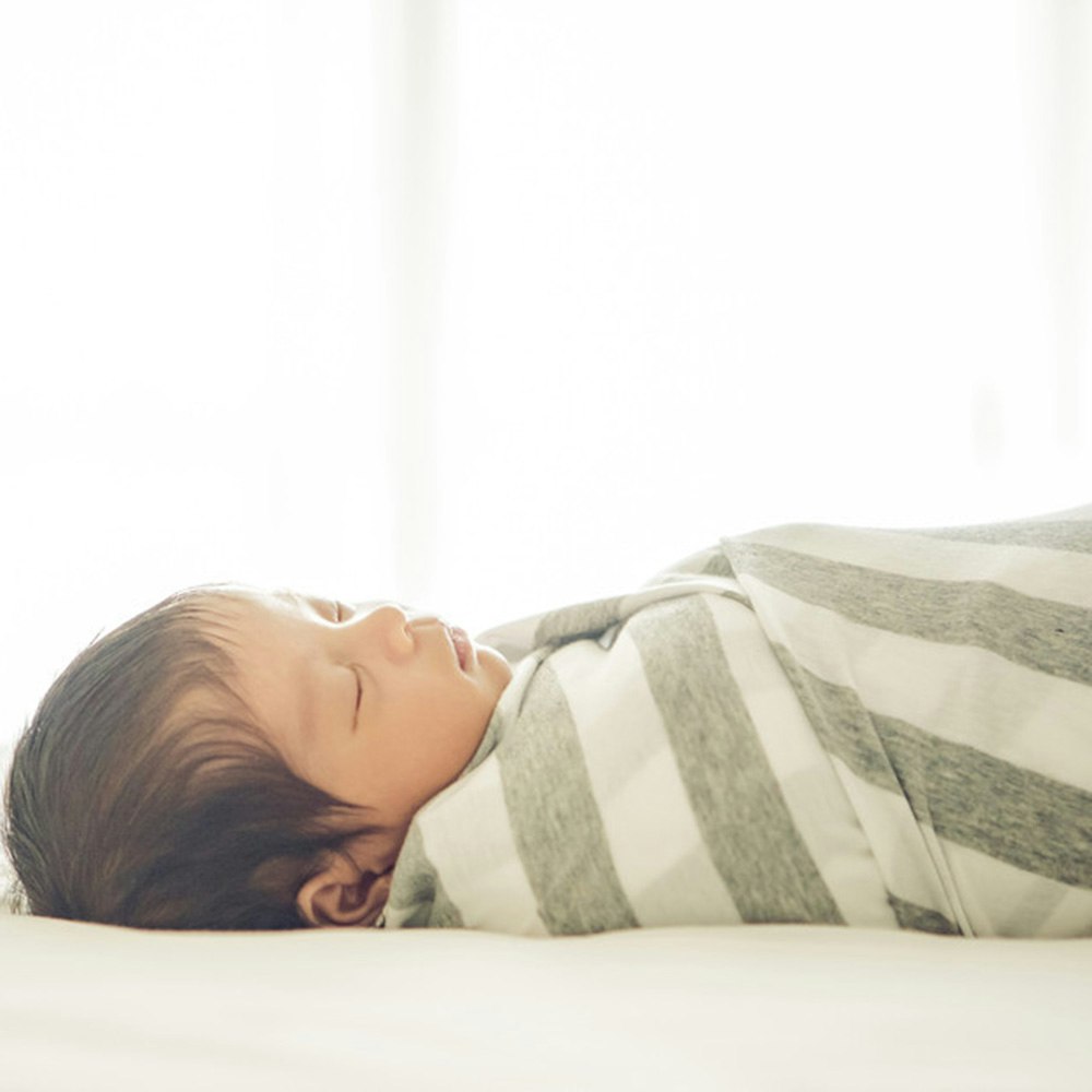 Lil Fraser Collection Jamie Baby Wrap White and Taupe