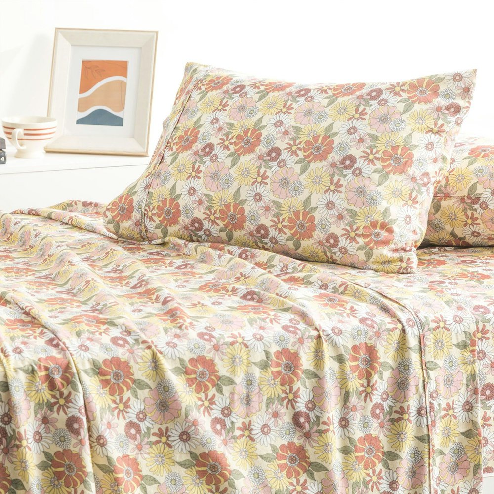 Park Avenue Lily Pilly 175 GSM Egyptian Cotton Flannelette Sheet Set