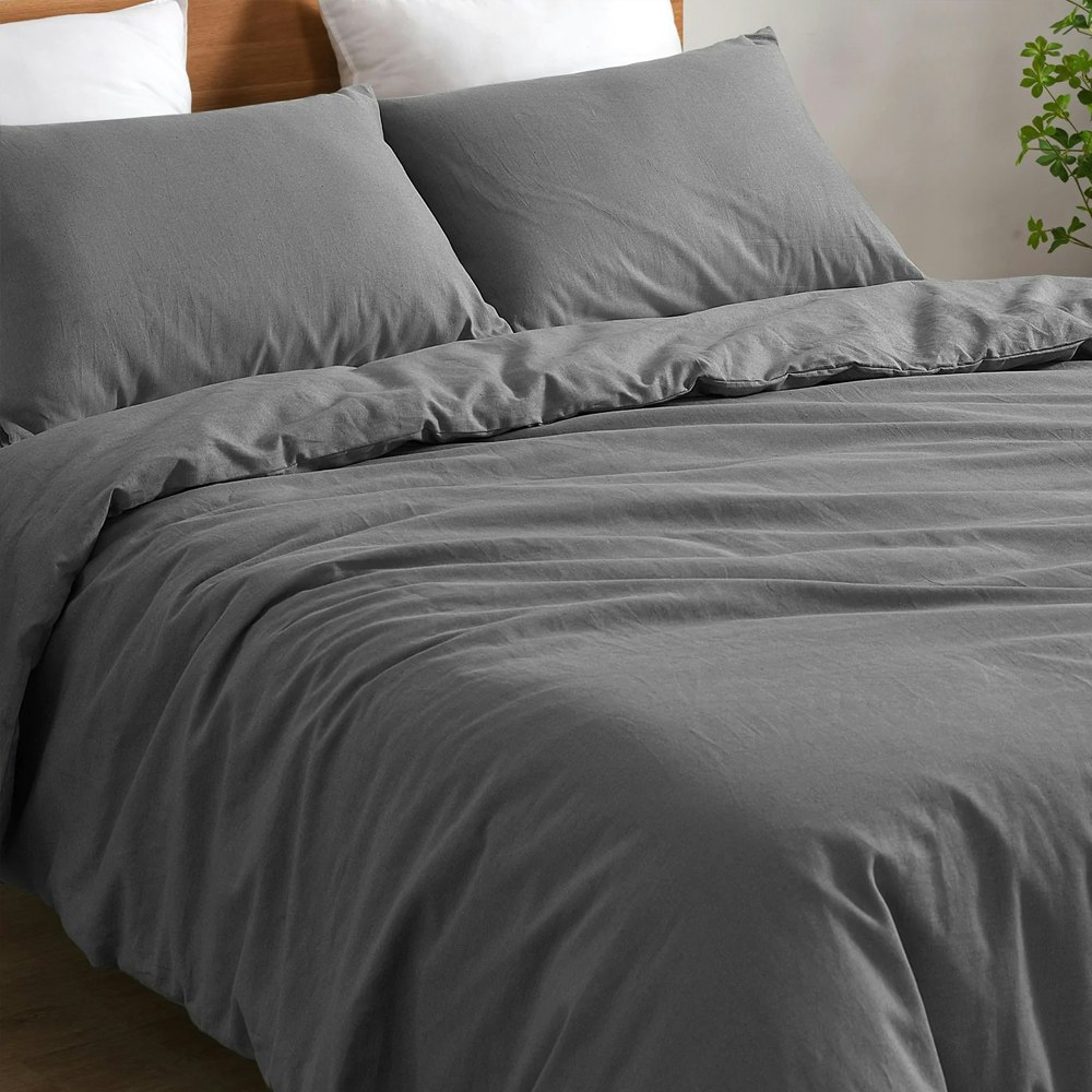 Dreamaker Linen & Cotton Blend Quilt Cover Set