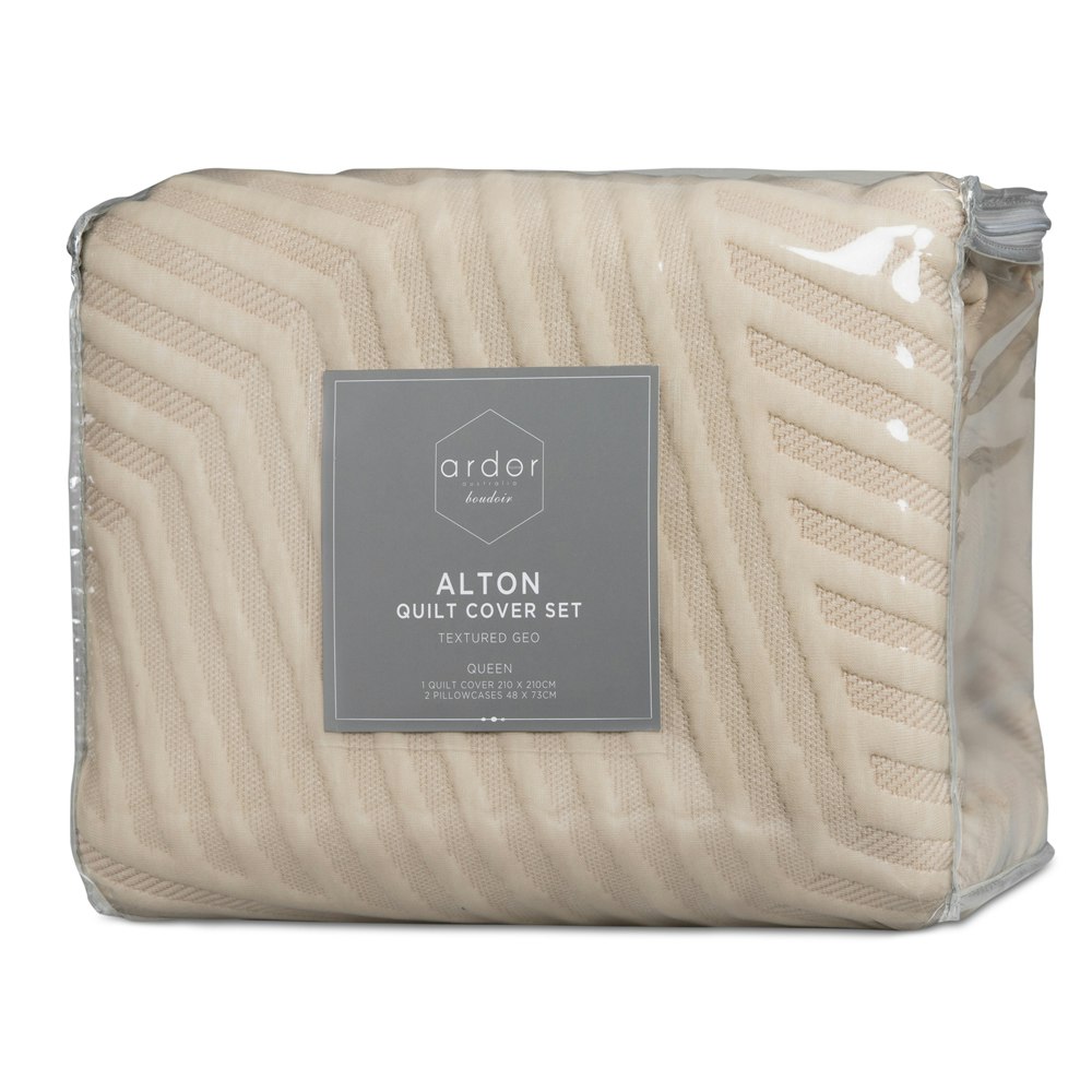 Ardor Boudoir Alton Jacquard Quilt Cover Set