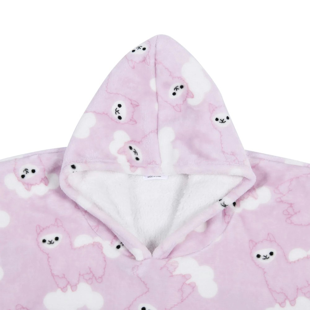 UGGOWEAR Giant Hoodie Llama Face Light Pink