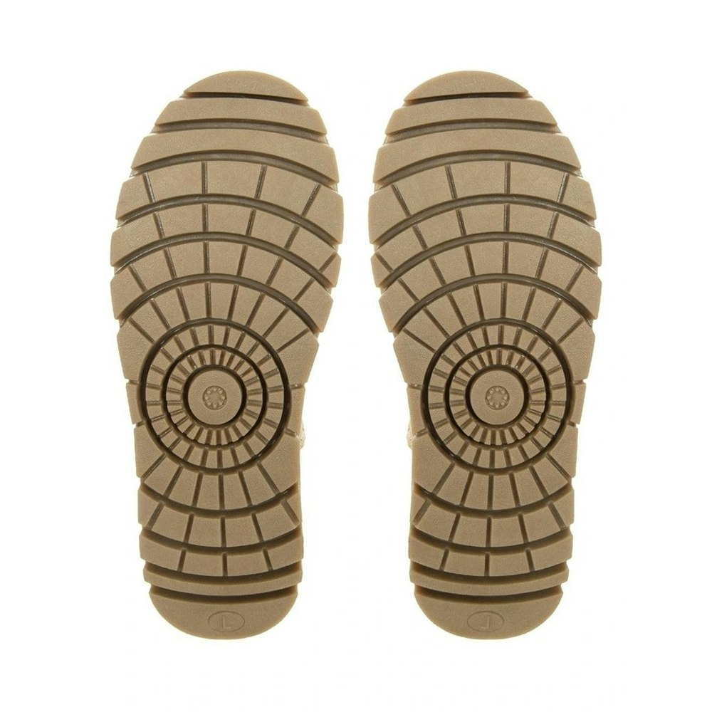 Uggaroo Beige Lucie Mini Platform Slipper Boots Womens