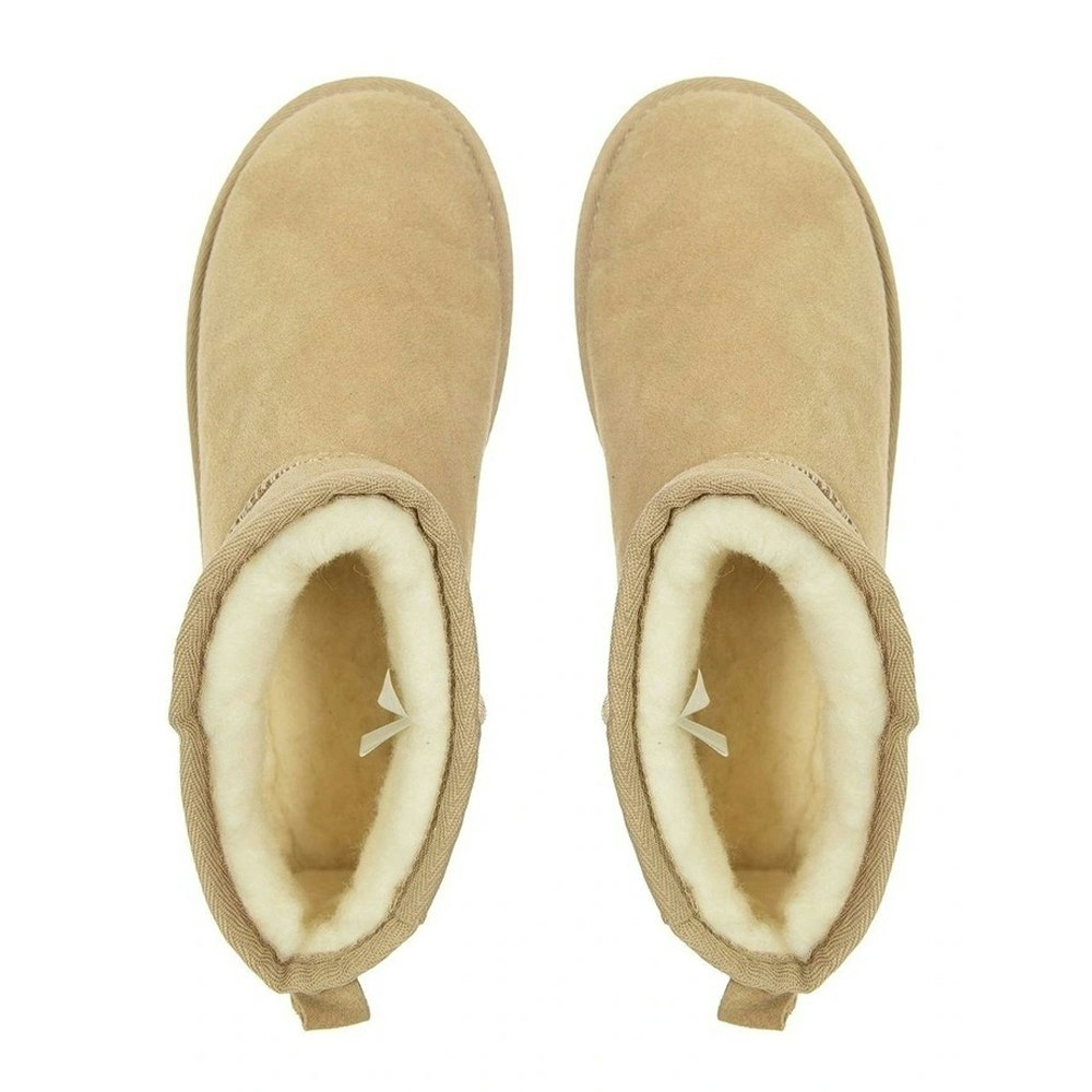 Uggaroo Beige Lucie Mini Platform Slipper Boots Womens